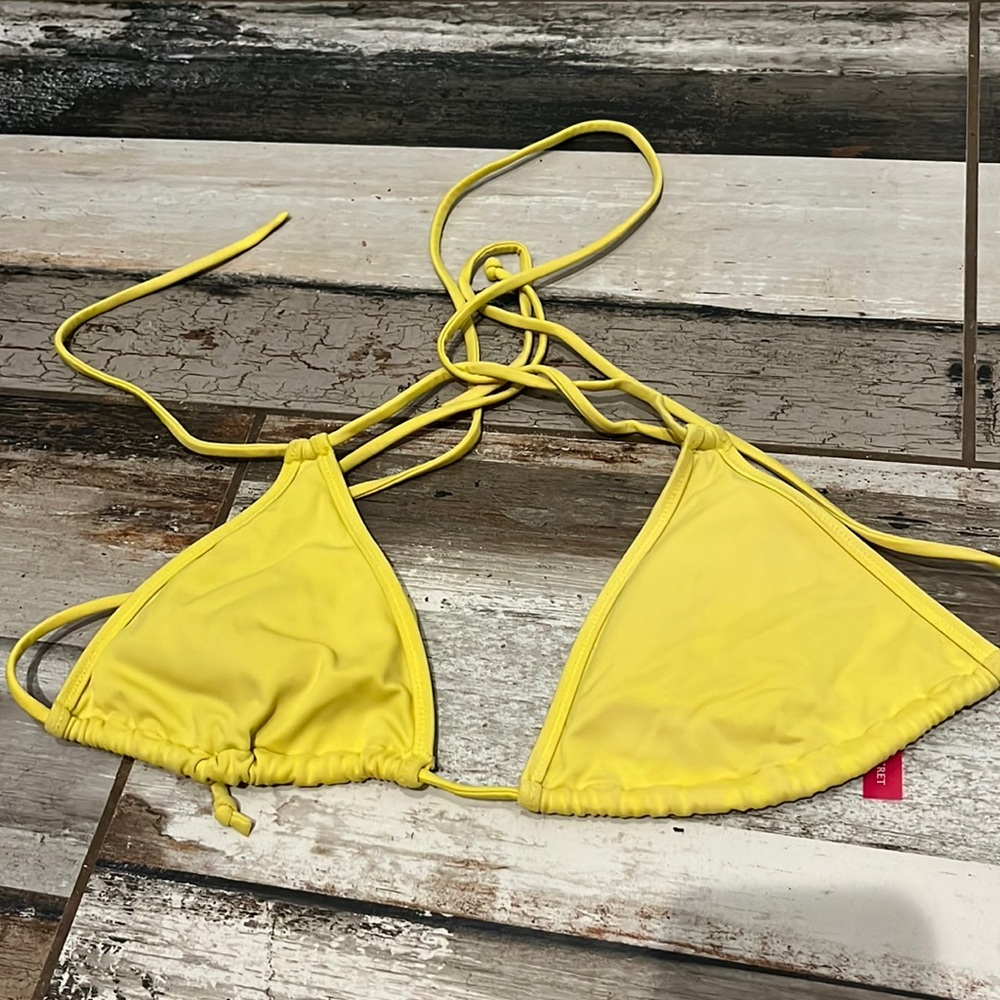 Yellow Bikini Top
